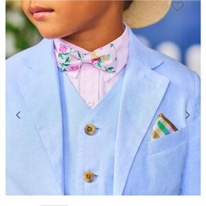 NWT- Janie and Jack Sky Oxford Suit Vest